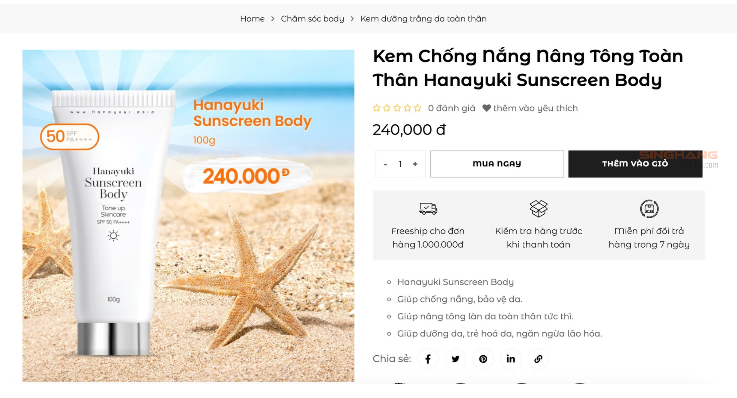 Hàng giá, hàng kém chất lượng trong lĩnh vực mỹ phẩm | Singhnag Logistics