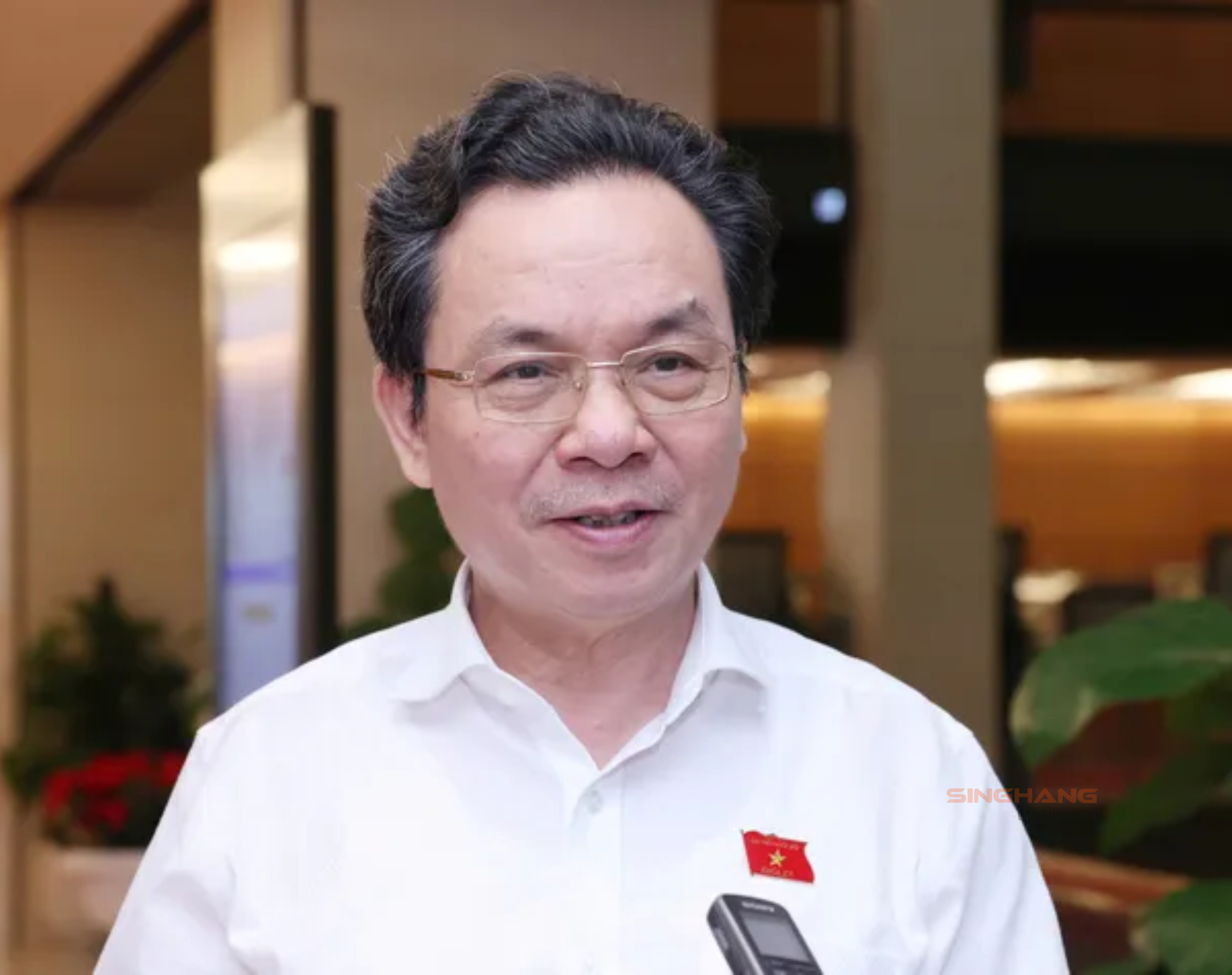 Đại biểu Hoàng Văn Cường (Hà Nội). Ảnh: VIẾT CHUNG | Singhang Logistics
